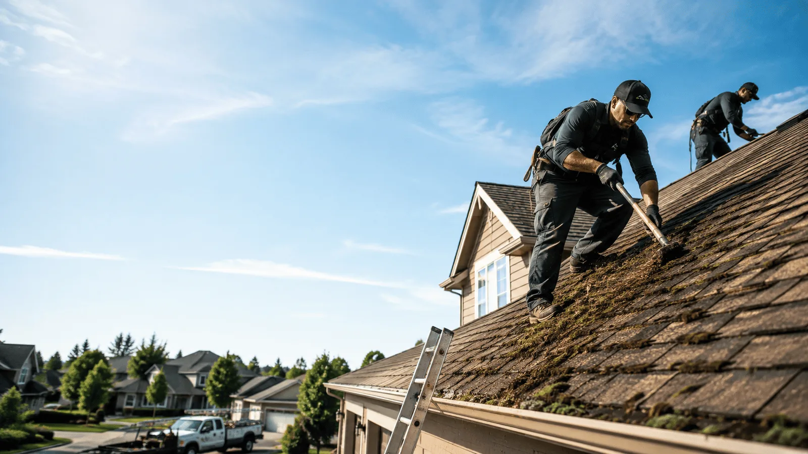 Roof Moss Removal in Evansville, WI near me